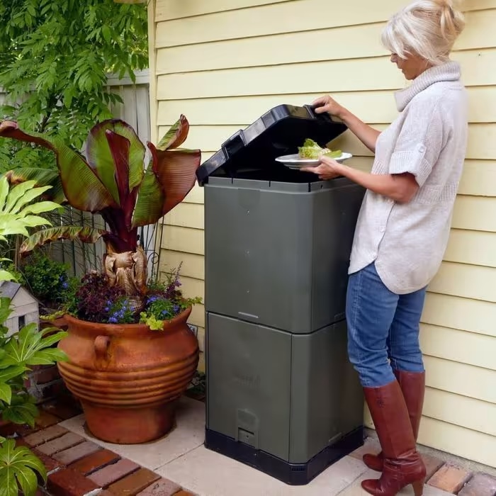 Aerobin 200L grey hot composter