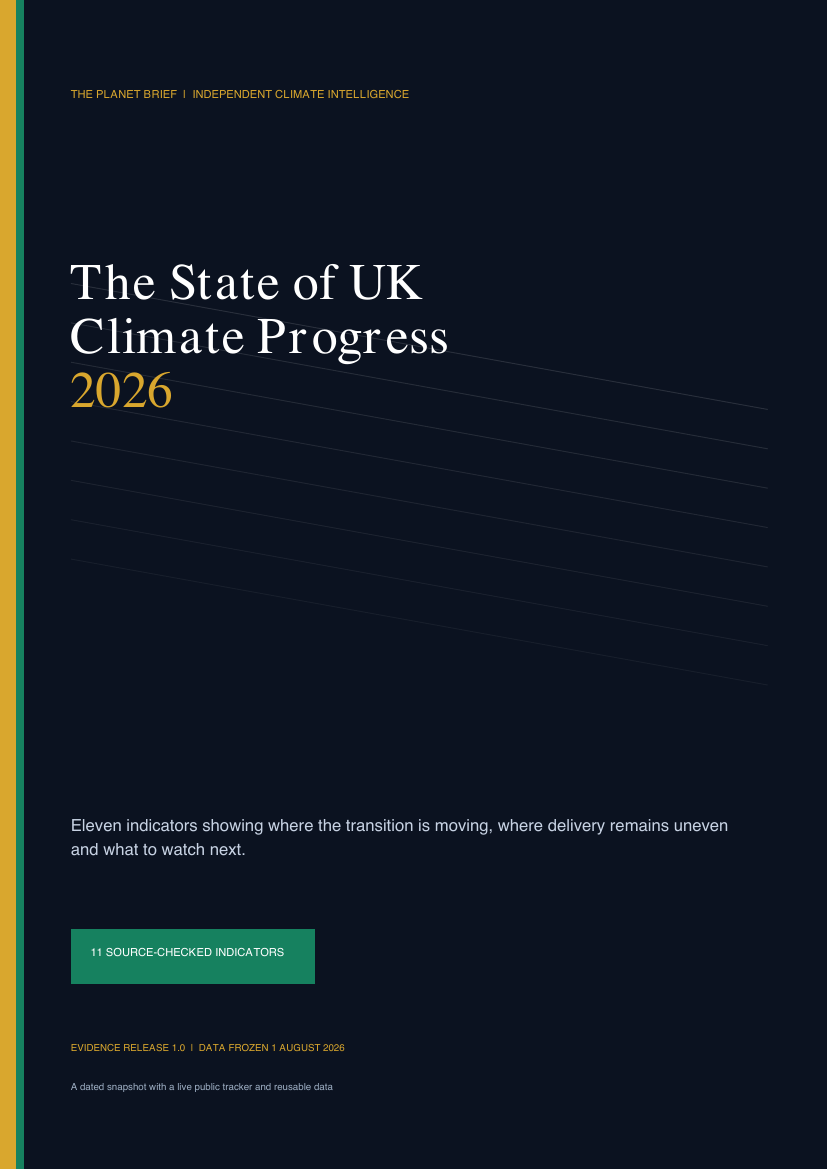 Cover of The State of UK Climate Progress 2026